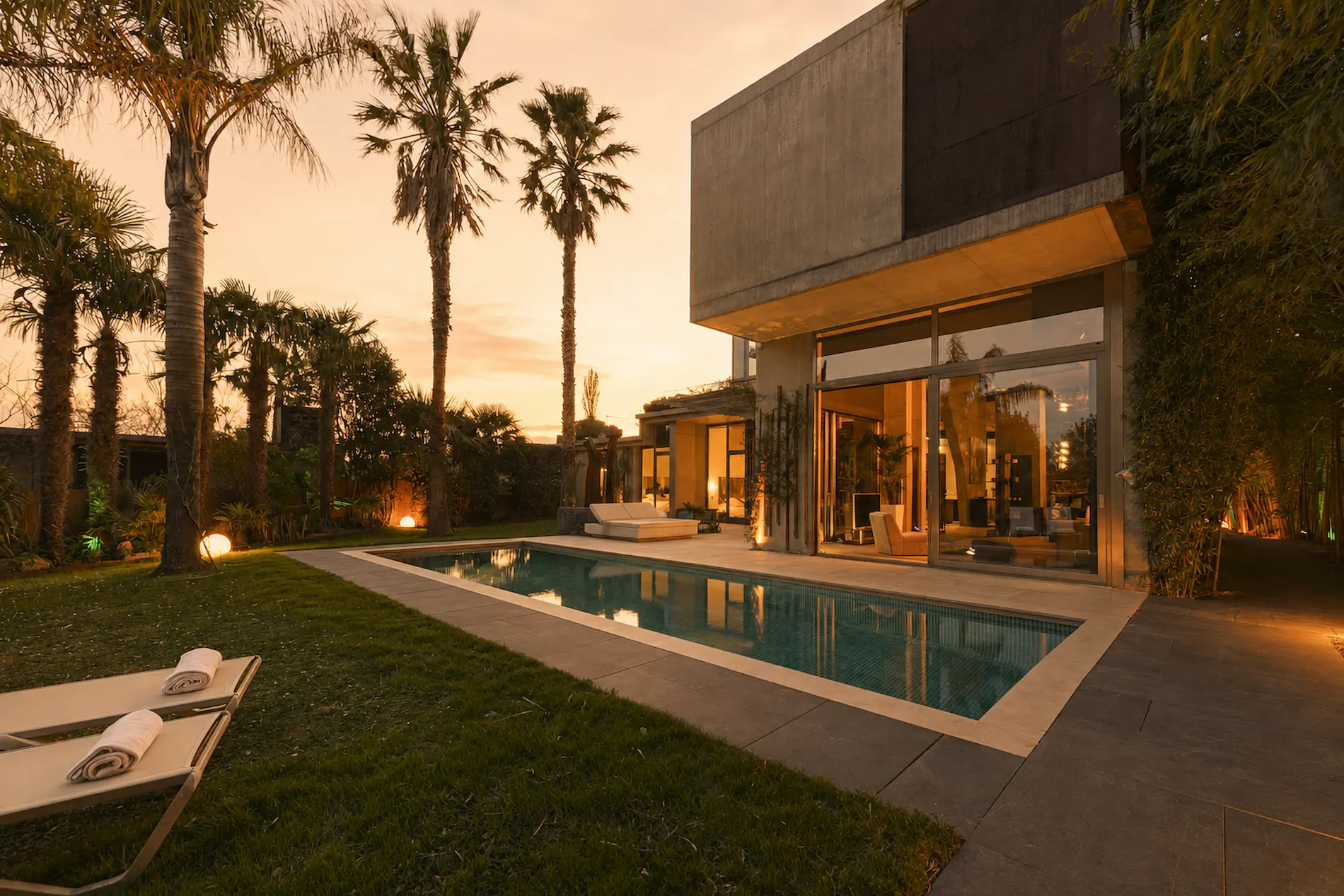 Villa Nola — piscina exterior en Miramón, San Sebastián